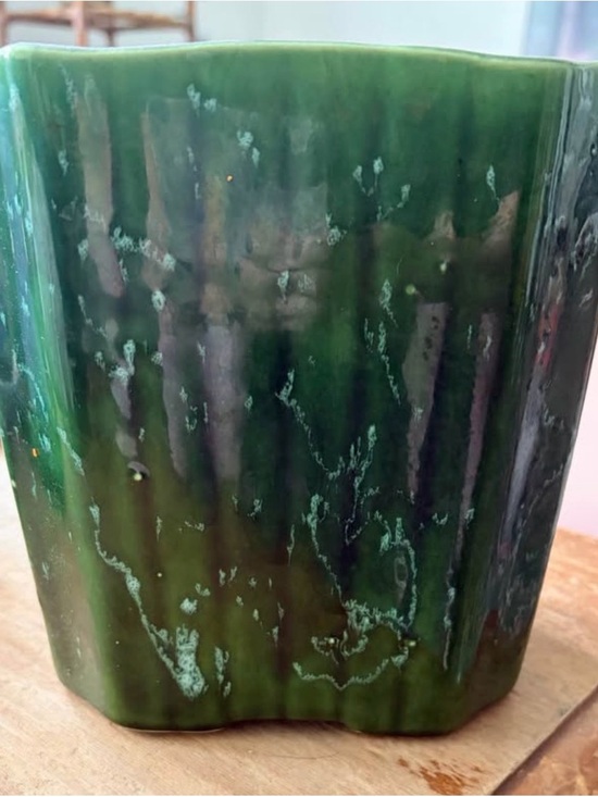 Other - Vintage Green Ceramic Planter / Cache Pot